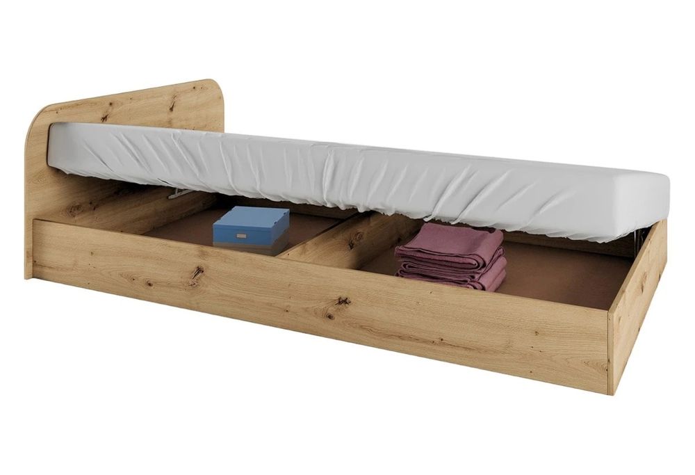 Легло Сити 2011 120/190 см с повдигащ механизъм дъб артисан