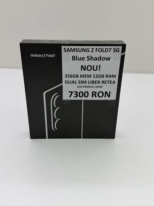 Samsung Galaxy Z Fold7, 12GB RAM, 256GB, 5G, Blue Shadow – Nou