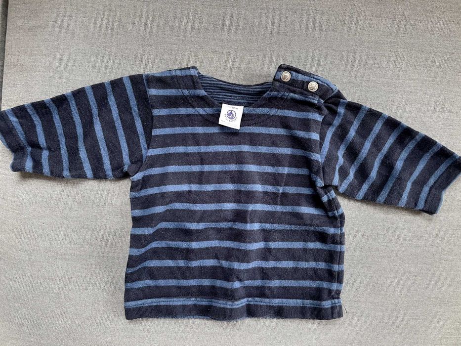 Petit bateau, 6 блузи с дълъг ръкав, размери 60 см и 74 см,