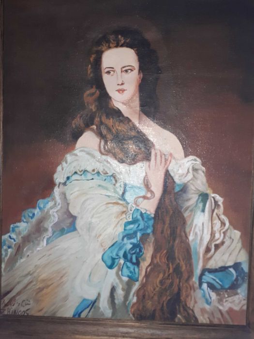 tablou pictura pe panza reproducere Winterhalter 39/49 cm