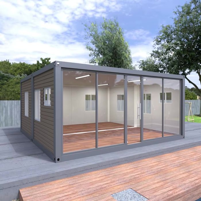 Container modular 6m x 6m din doua module