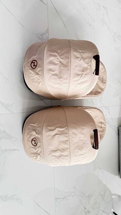 2 landouri CYBEX Gazelle S Almond Beige – Gazelle/e-Gazelle pentru gemeni