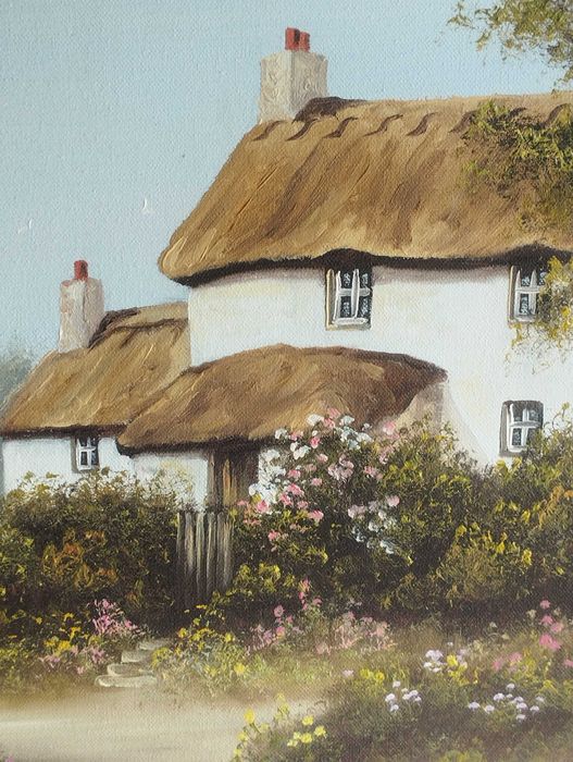 маслена картина подписана и рамкирана  размери 58 /48 см.