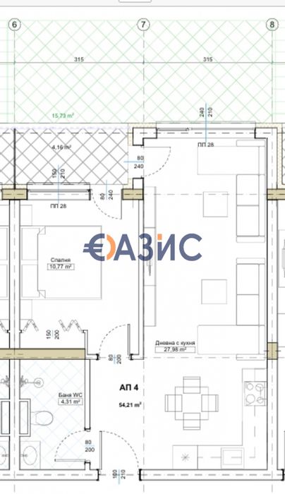 Продава се Двустаен апартамент в Китен - 67 кв.м за 708 €/кв.м - Снимка #2