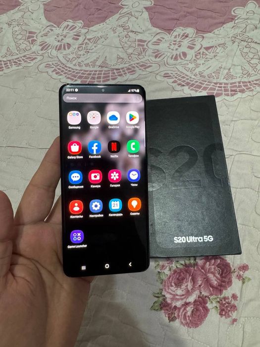 Samsung Galaxy S20 Ultra 5G 12/128GB Black Karobka Igravoy Flagman Zor