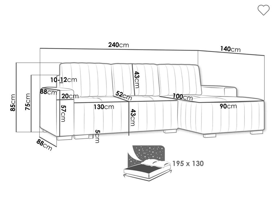 Colțar albastru, colț stânga