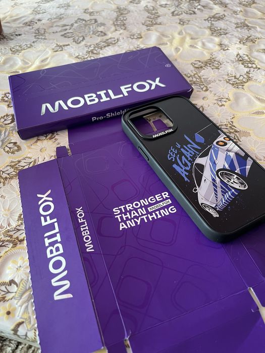 Vând husă Mobilfox FULL-SHOCK + folie sticlă Mobilfox PRO-SHIELD