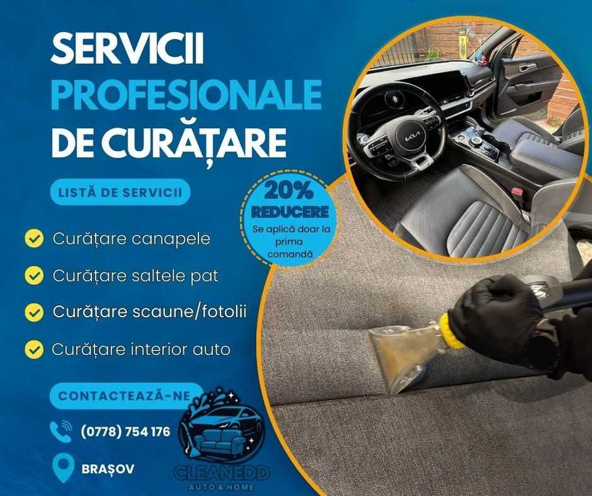 Servicii de curățenie - auto și tapițerie