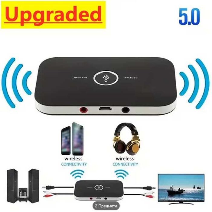 2-в-1 безжичен аудио адаптер