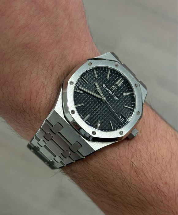 ceas ap royal oak black dial 41,mm