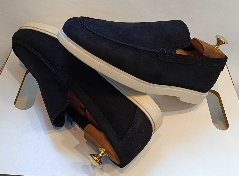 Pantofi sport casual 42 41 43 mocasini slip on ZARA NOI piele naturala