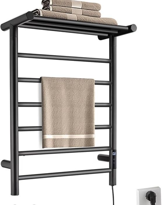 Suport electric pentru uscare prosoape cu temporizator