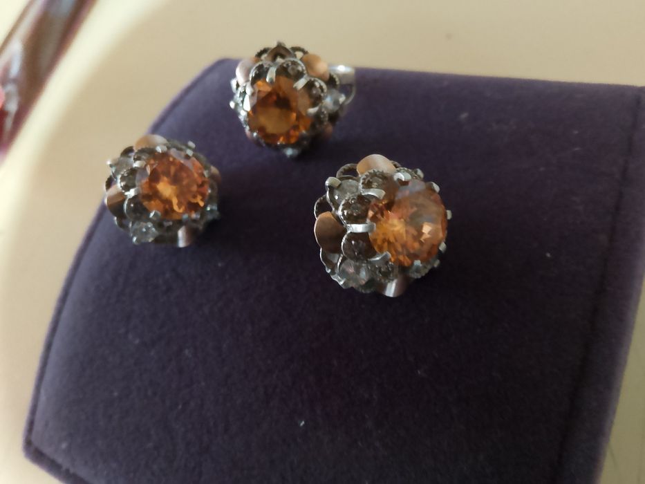 Набор  ЗОЛОТО с серебром 925