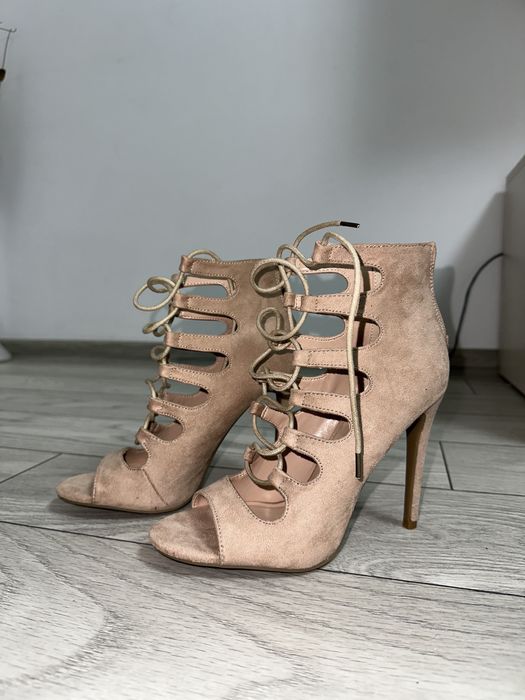 Sandale stiletto cu toc - DeeZee -