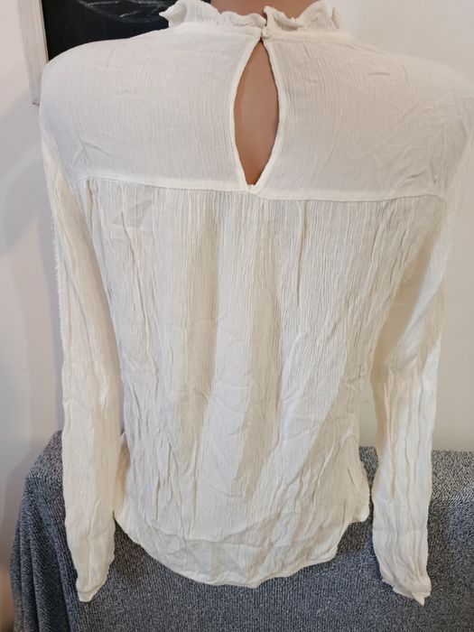 Bluza romantica cămașă crem H&M mărimea S-M 36-38