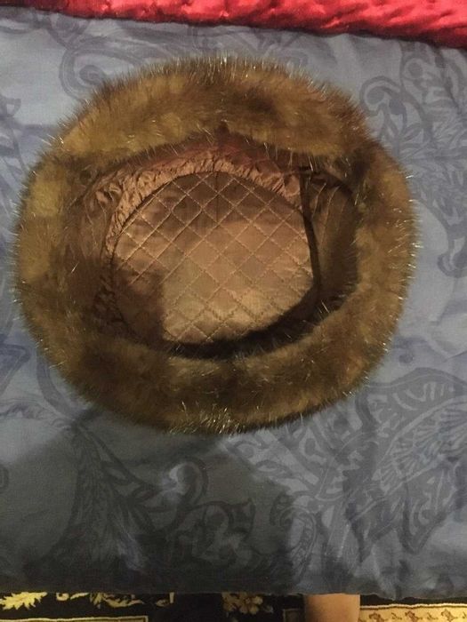 НОРКОВАЯ ШАПКА коричневого цвета размер 58 российская