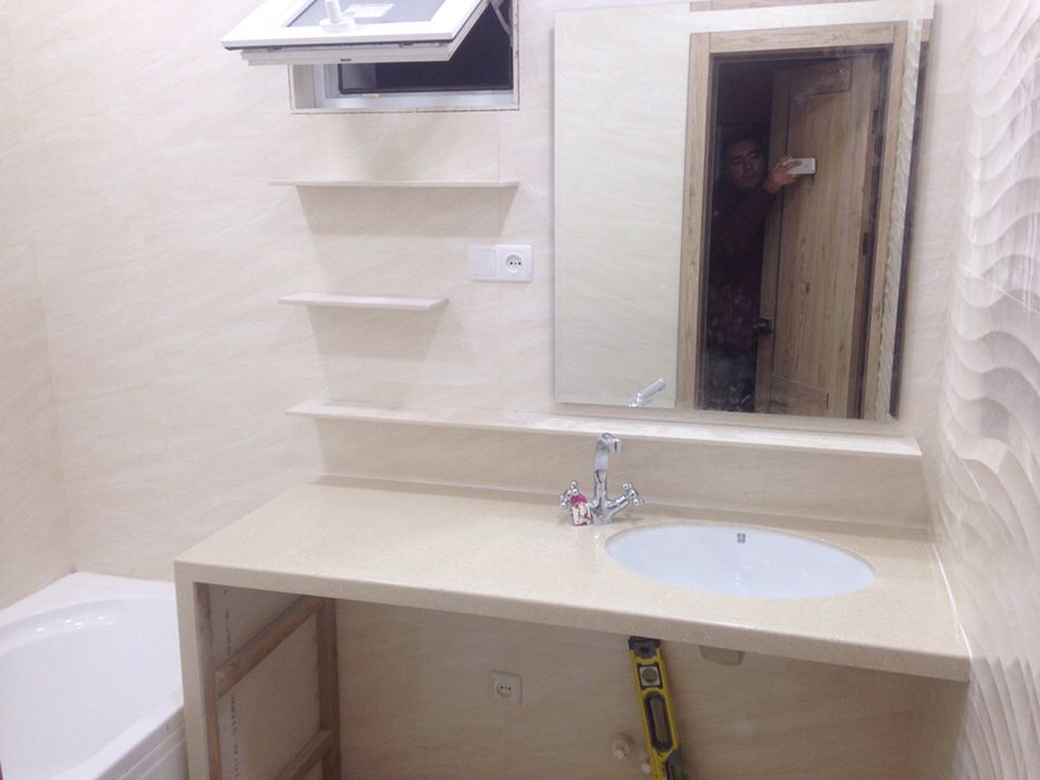 Изготовляем столешницы из кварцевого и акрилового камня