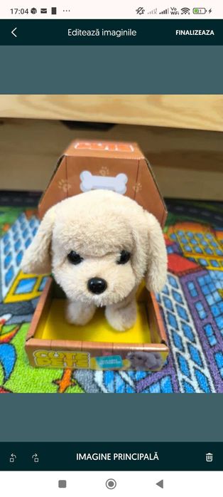 Câine Interactiv Golden Retriever, cu Miscare & Sunet