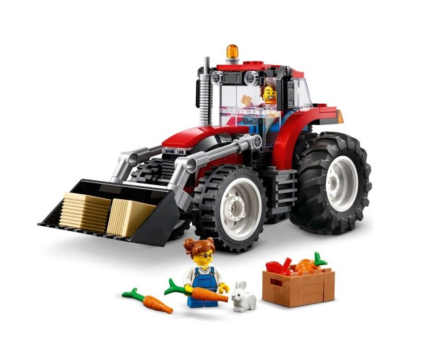 LEGO City - Tractorul de la ferma 60287, 148 piese, 5+
