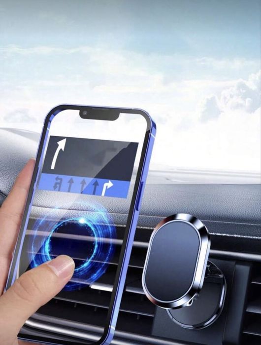 Магнитна стойка за телефон за кола – 360° въртене, силен магнит
