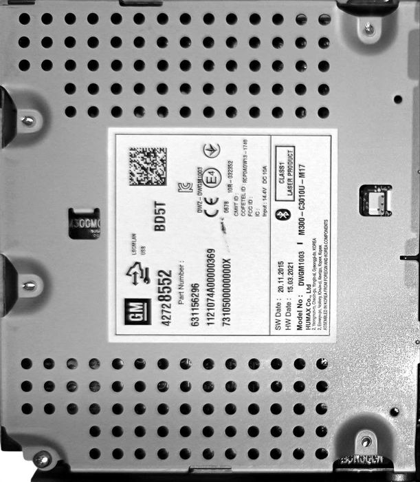 magnitola sotiladi Chevrolet zavod