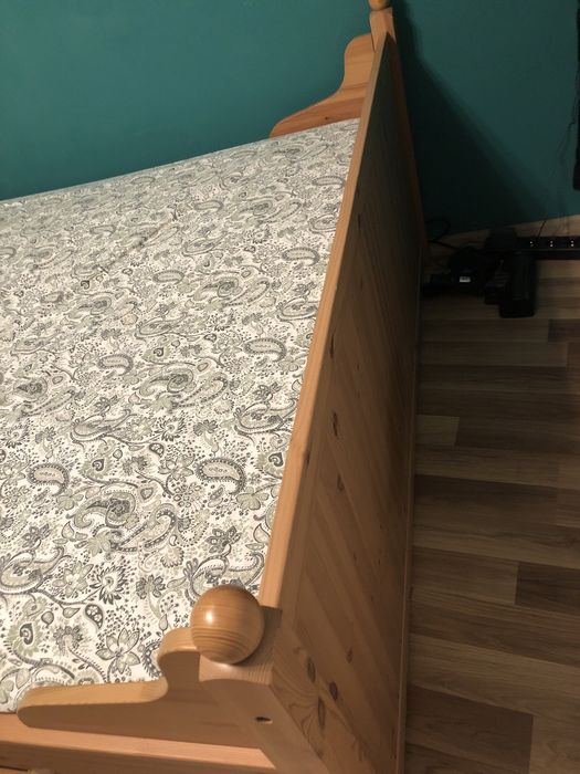Pat lemn masiv ikea 160*200