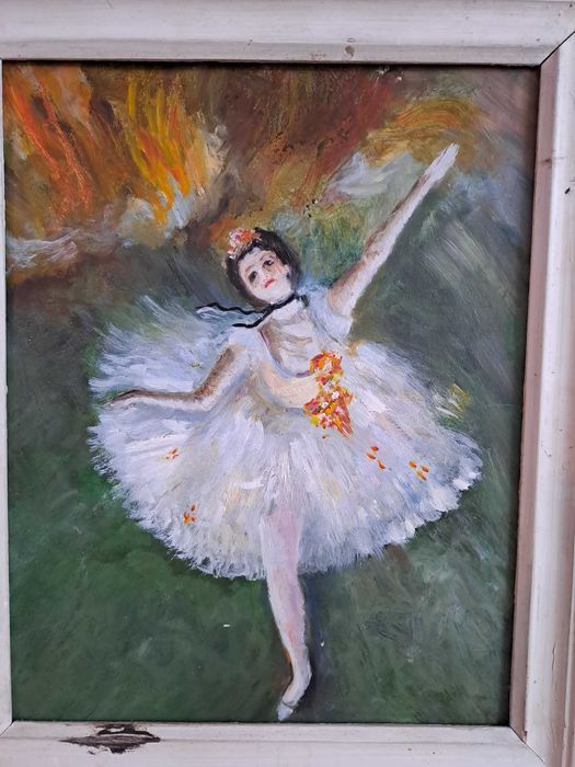 tablou vechi pictura 46,5/38 cm reproducere Edgar Degas