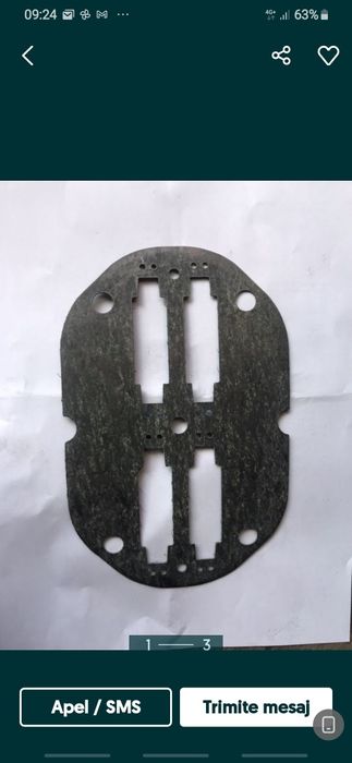 Set garnituri compresor ECR350,cap pompant,segmenti,lamele ,motor 4kw