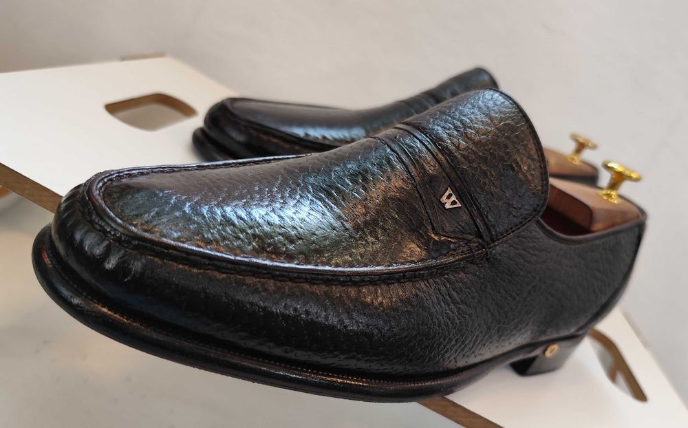 Pantofi de lux 44 44.5 lucrati manual Walles Club piele naturala moale