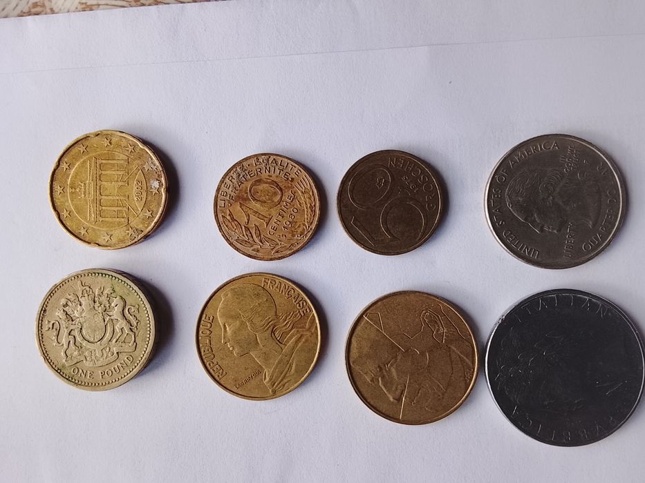 De vânzare 8 monede vechi din diferite perioade se dau la bucata, lichidare colecție!!