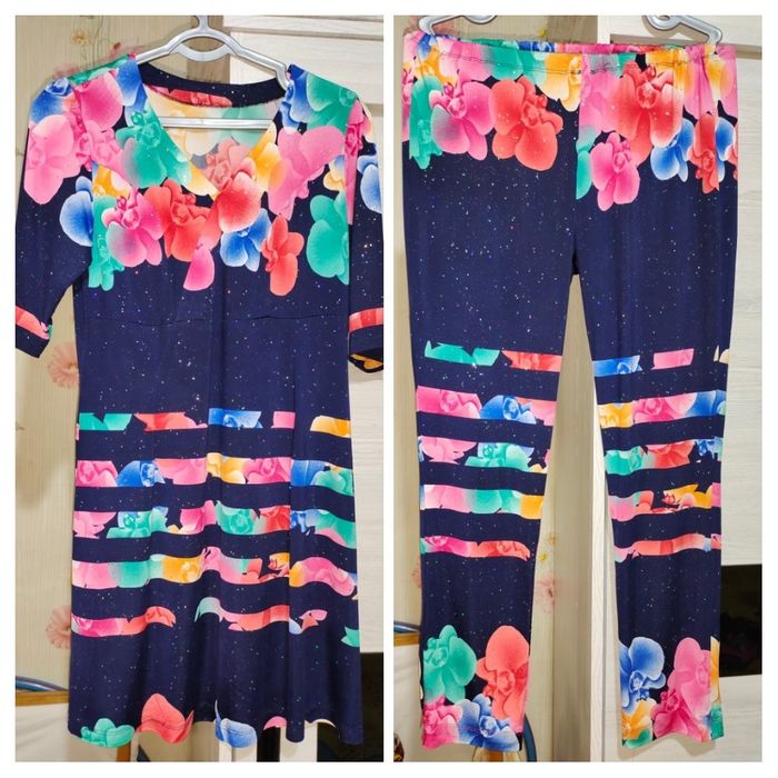 Новое платье со штанами, размер 48