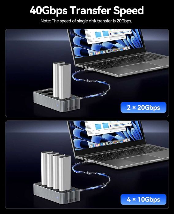 Док-Станция и офлайн дупликатор для M.2 SSD Nvme Orico IT48N-C
