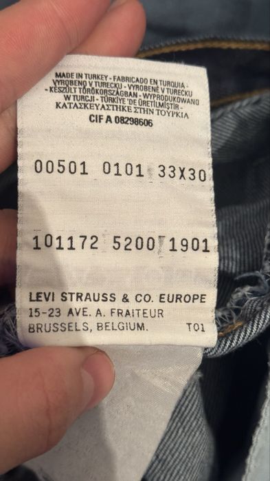 Джинсы Levi’s W33 L30