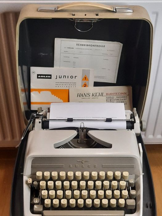 Mașină de scris Adler Junior 2 impecabilă