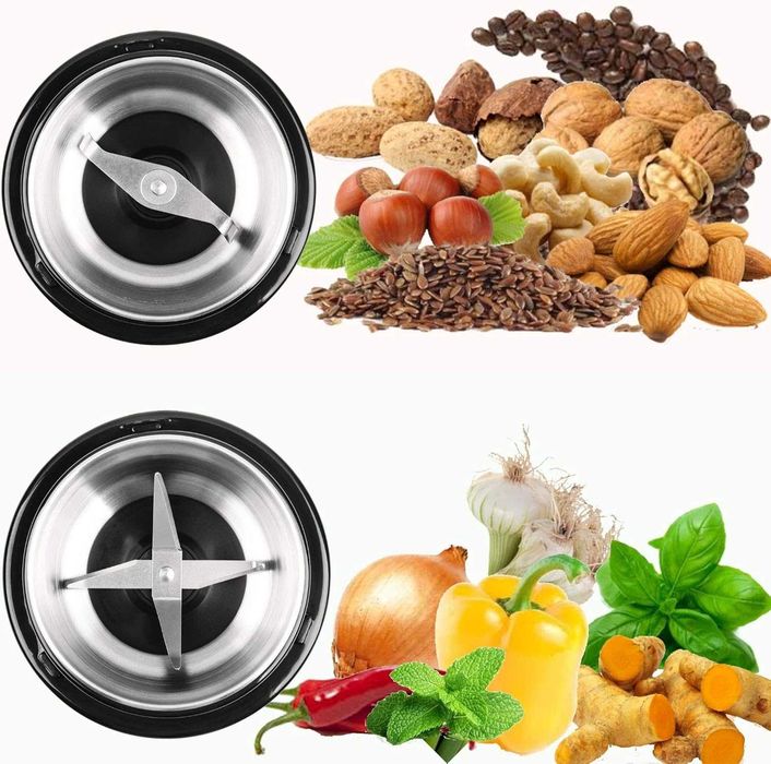 Електрическа кафемелачка, Смила кафе, подправки, билки, ядки, зърнени