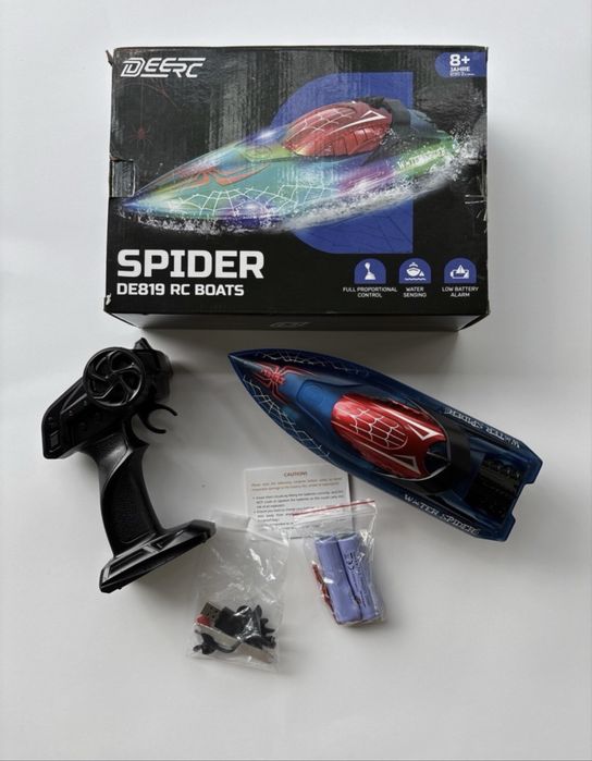 Електрическа лодка Deerc Spider DE819 High Speed Racing Boat 2.4G Remote Control EXC RC