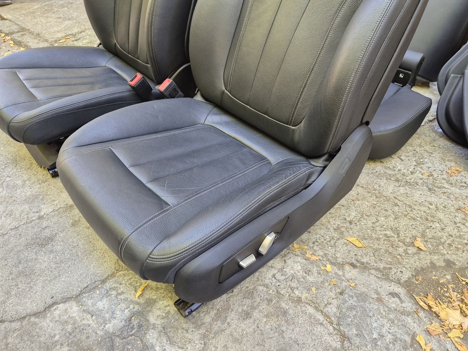 Interior piele neagra complet BMW G31 touring full electric cu memorii