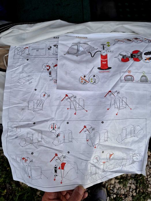 Шатра надуваема/vorzelt/декатлон