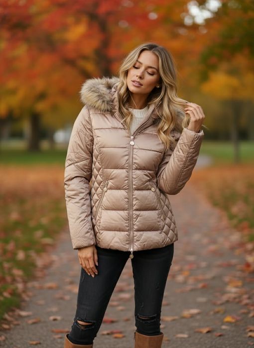 Стилно зимно дамско яке S размер