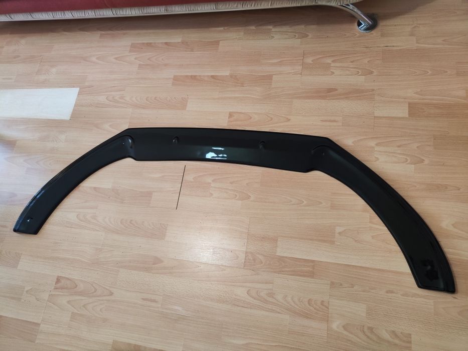 Prelungire lip bara fata Audi A4 B8 2008-2012 nonfacelift negru lucios
