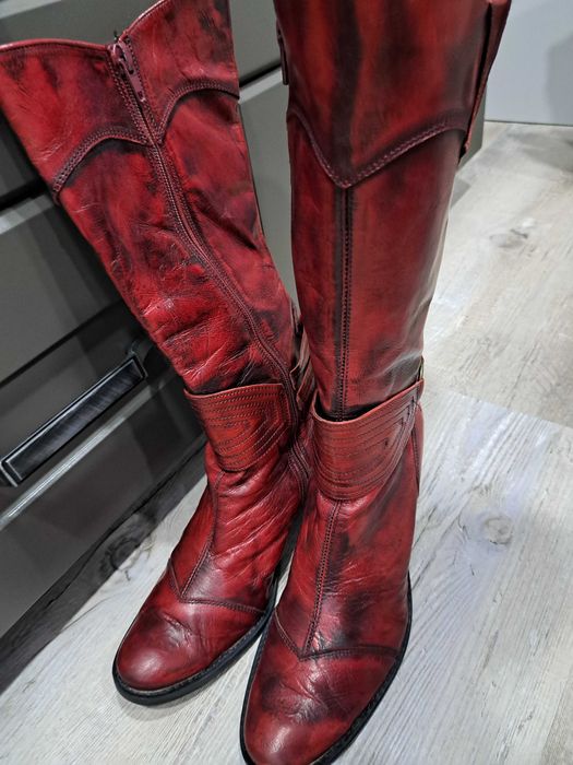 Дамски ботуши естествена кожа