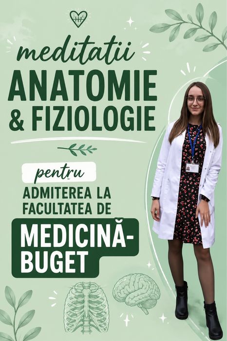 Meditatii Anatomie& Fiziologie pt Facultatea de Medicina si BAC clasele 11-12