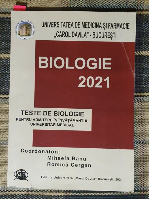 Cărți grile admitere biologie UMFCD