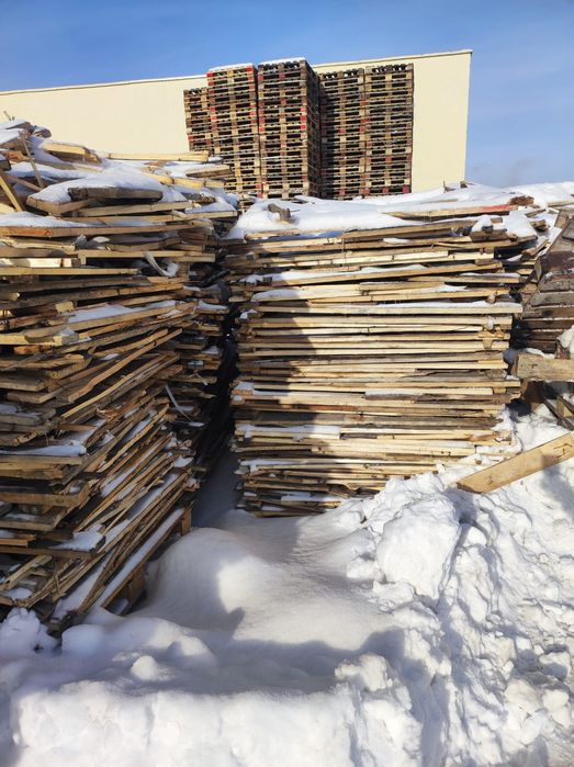 Дрова на паллетах, заготовки.
