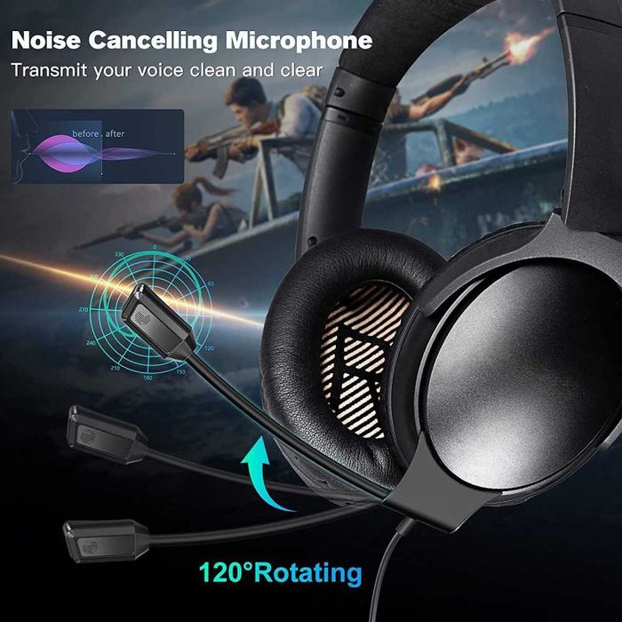 Set 2 bureti + Microfon NC Gaming/Office pentru casti Bose QC35 I / II