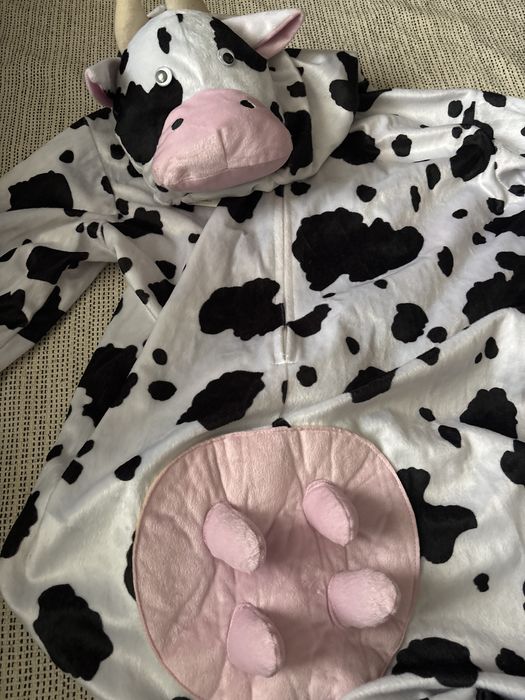 Costum salopeta Vaca halloween sau petrecere