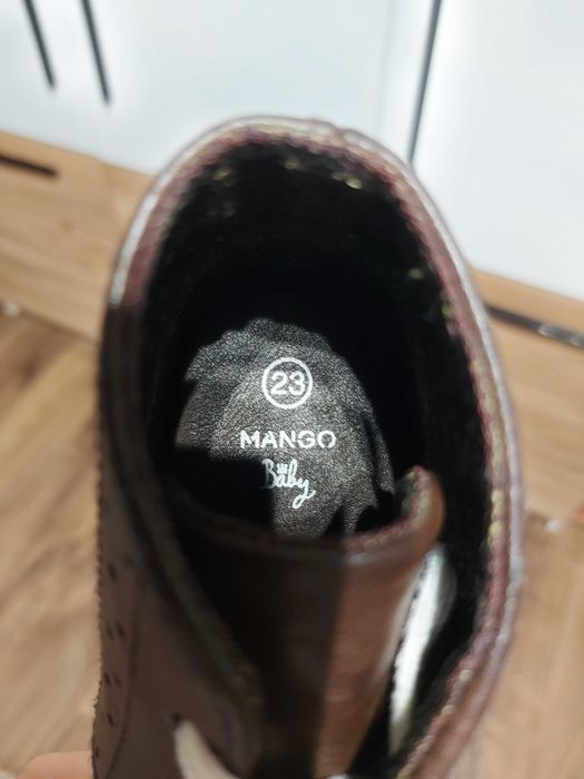 Ghete copii ,piele sintetica ,nr.23 ,maro