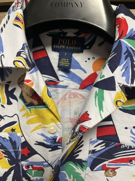 POLO Ralph Lauren - Bear Summer Edition - Нова детска риза 7г / Оригинал