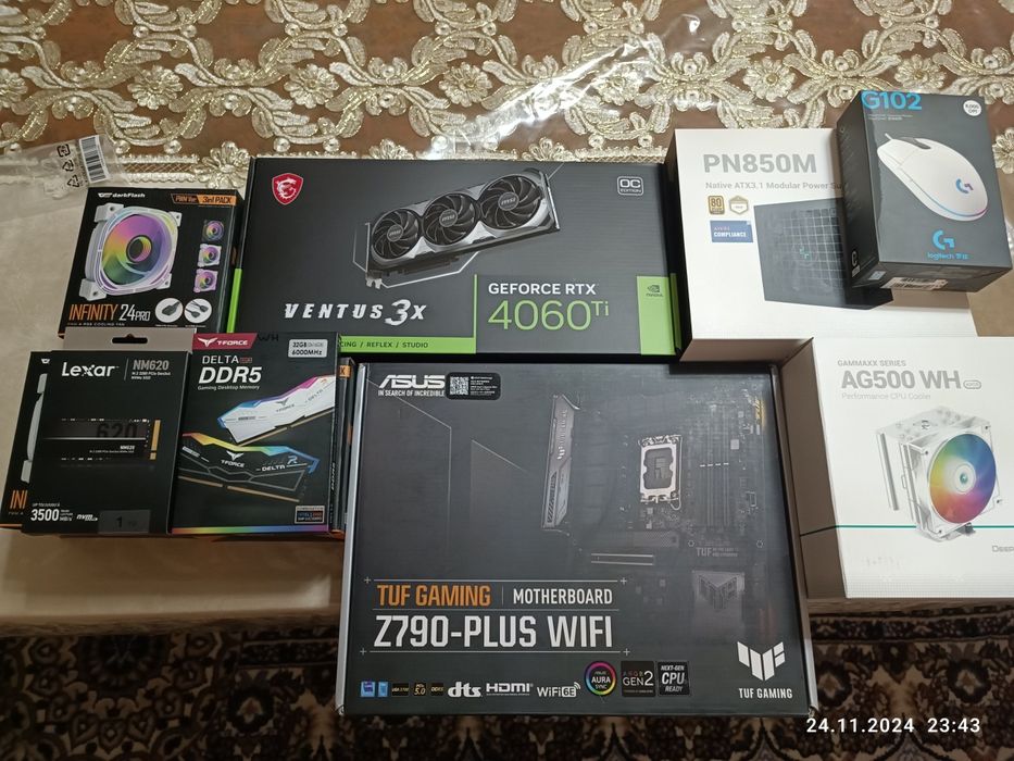 Kompyuter igrovoy + dizaynerlar uchun kuchli konfiguratsiya