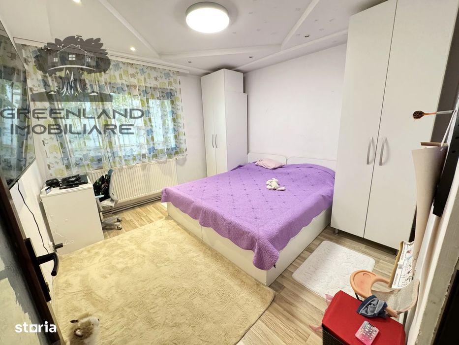 3 Camere 67mp, fara risc, centrala noua, mobilat utilat, Podu Ros